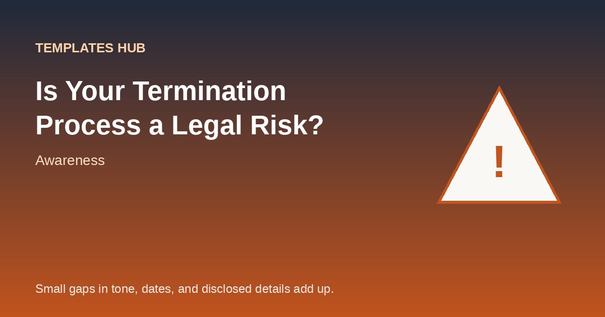 Is Your Termination Process Setting You Up for a Dispute?