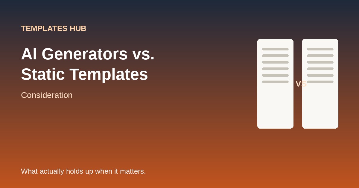 AI Termination Letter Generators vs. Static Templates: What Actually Holds Up